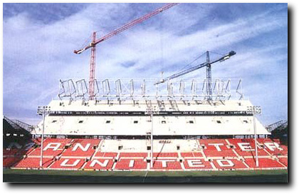 The North Stand during construction